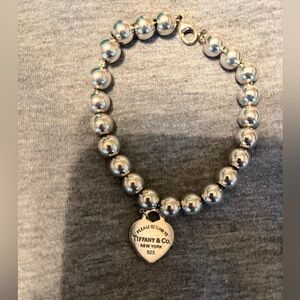 tiffany and co sterling silver heart tag bracelet